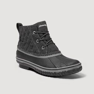 Eddie Bauer Hunt Pac Charcoal Quilted Lace-Up Boots